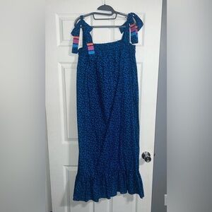 Addison Bay Blue and Black Patterned Pencil Dress